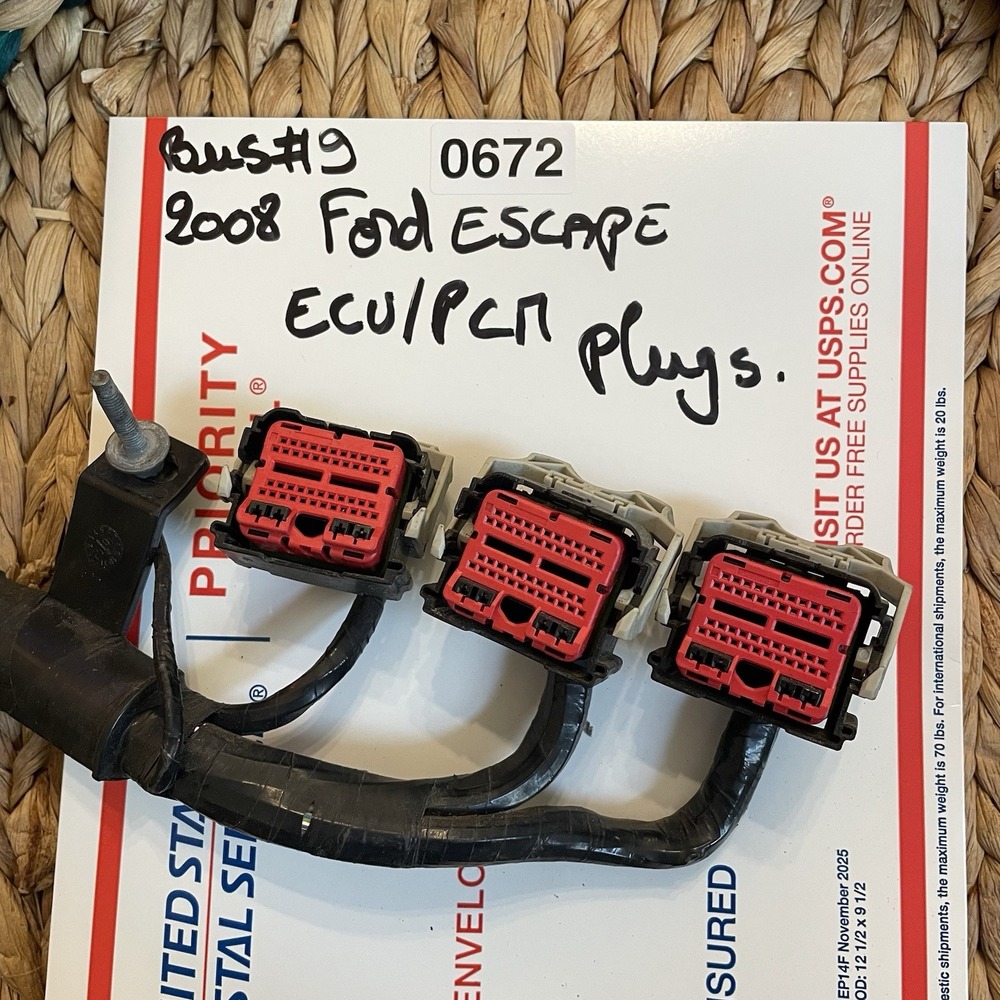 ✅08-12 Ford Escape PCM ECU Wire Harness Connector Plug Pigtail 5S4T-14A464#️⃣672